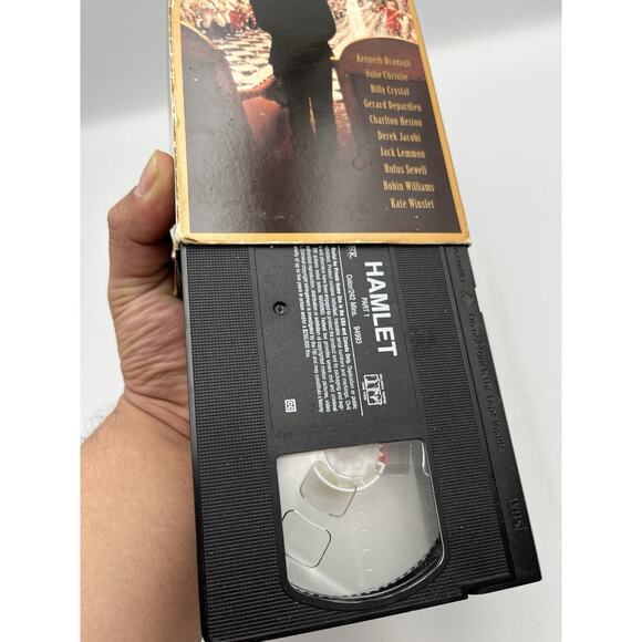 Hamlet VHS 2 Tape Shakespeare New Kate Winslet Billy Crystal Robin Williams - Picture 2 of 6